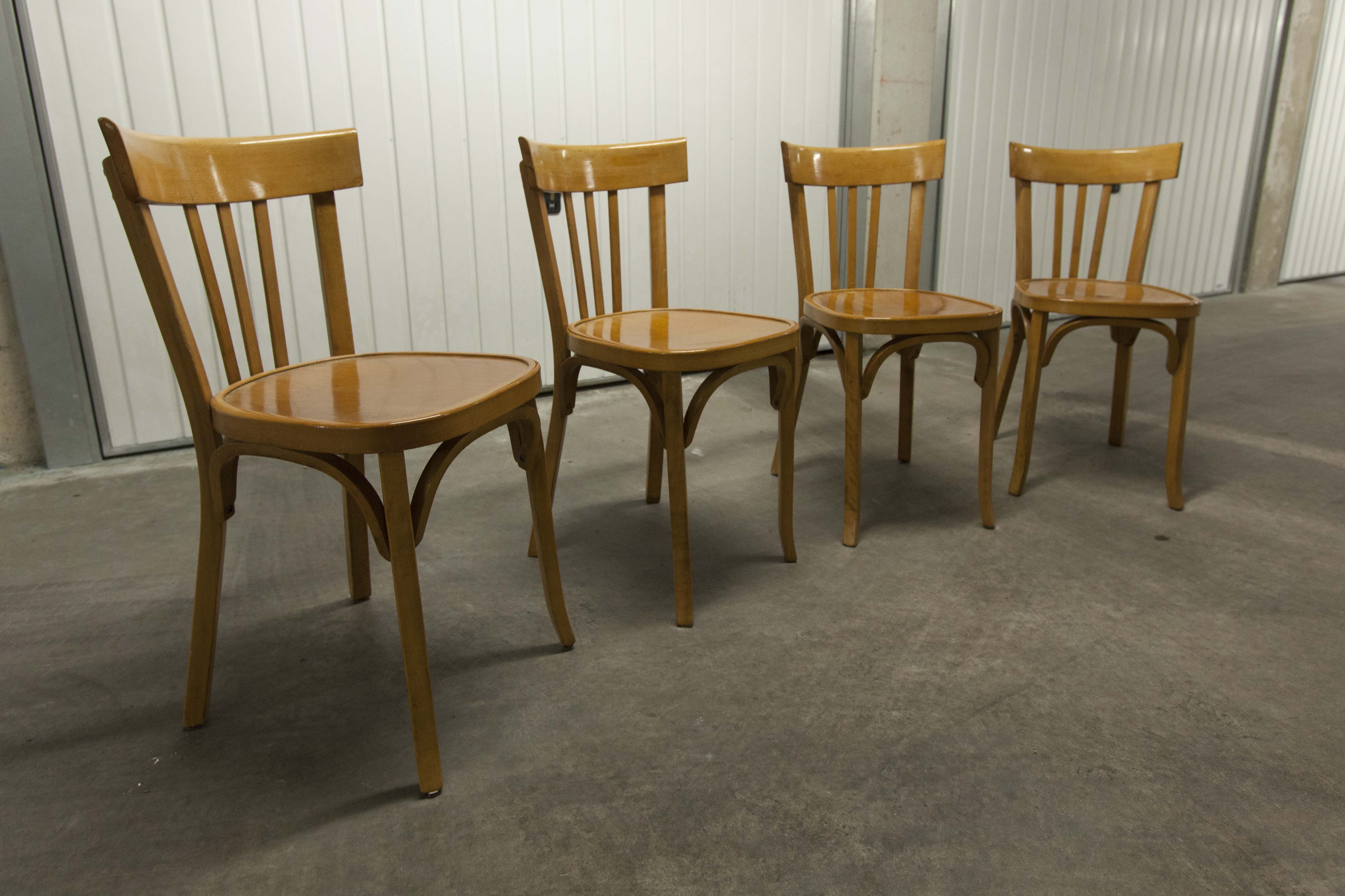 Set of 4 chairs baumann 1981