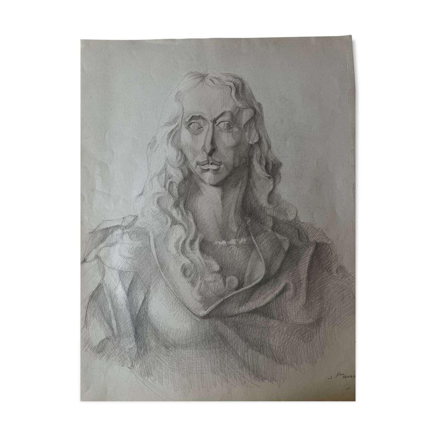 Fine art pencil portrait