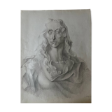 Fine art pencil portrait