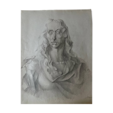 Fine art pencil portrait