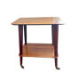 Vintage compass foot serving table 1950