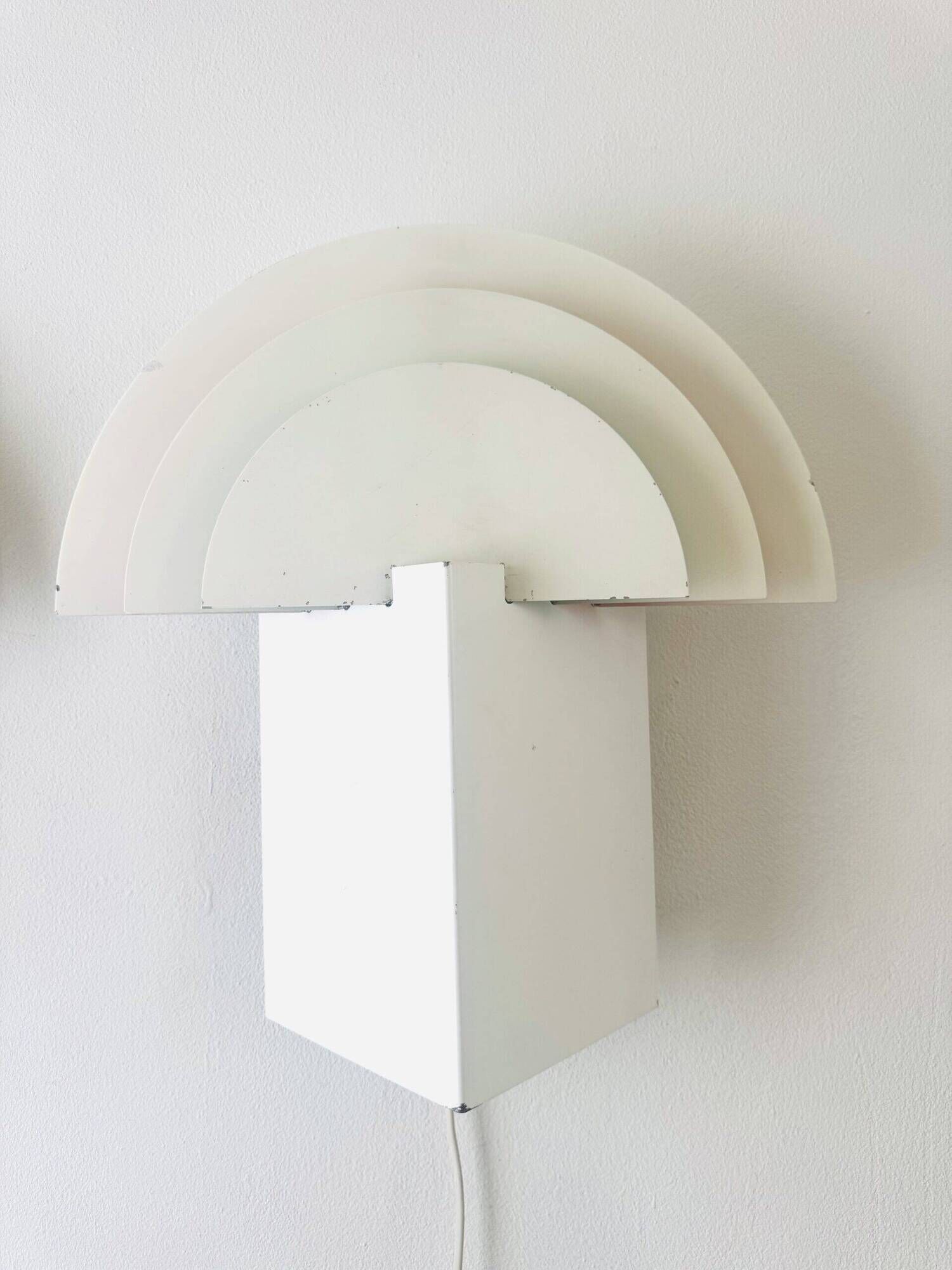 Large Geometric Model 6688 'No Neon' Wall Lamps By Olle Andersson For Boréns, Sweden 1980S