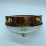 Globe-polished glass ceiling