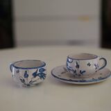 Tasse et assiette peint à la main