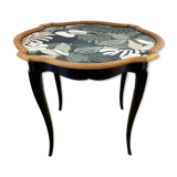 Classic style coffee table restyled black and jungle