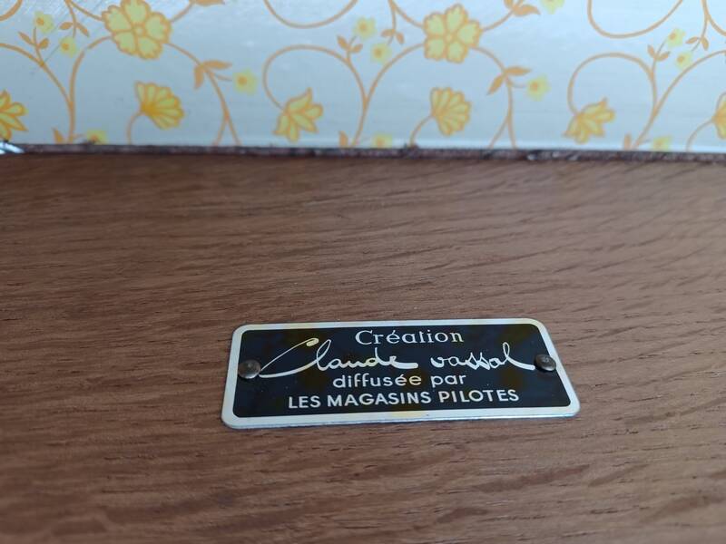 Vintage Scandinavian-style dressing table and chest of drawers by Claude Vassal, available at Magasins Pilotes.