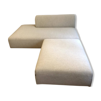 3-seater sofa and new pouf
