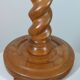 Vintage turned wooden spiral flower support