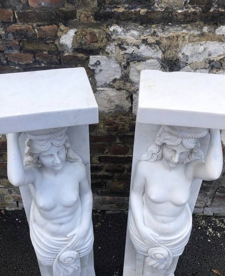 Pair of caryatids