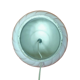 Spiral lamp foot - White glazed ceramic 70's