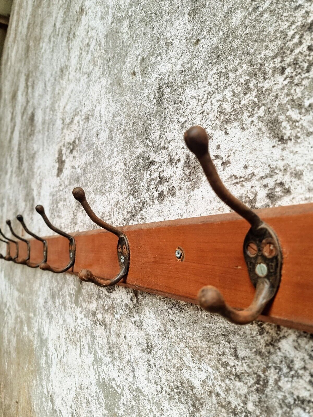 Old coat rack wall coat rack