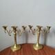 Pair of vintage bohemian country candlestick holders