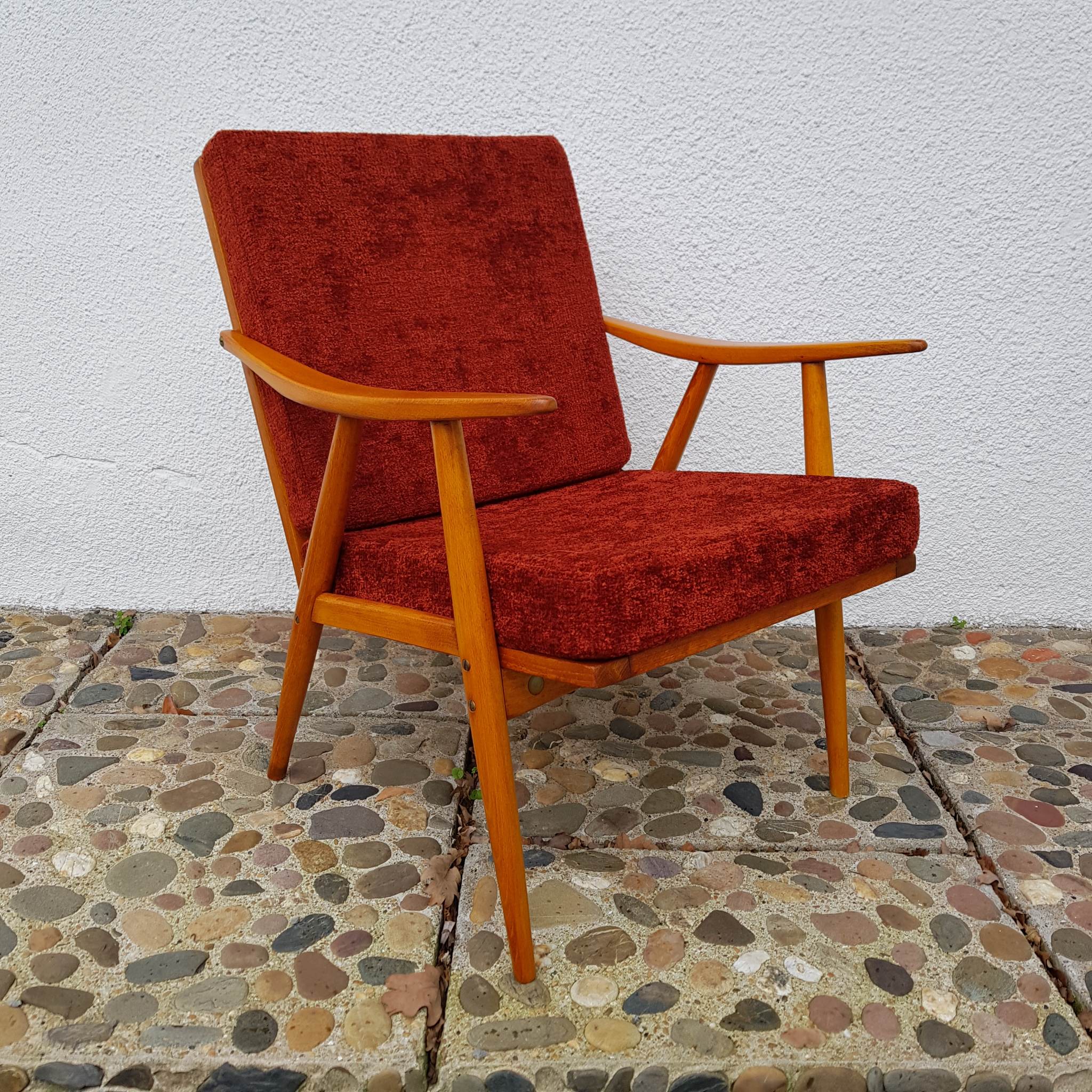 Thonet boomrang armchairs