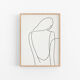 Female figure giclee art print, 50x70cm