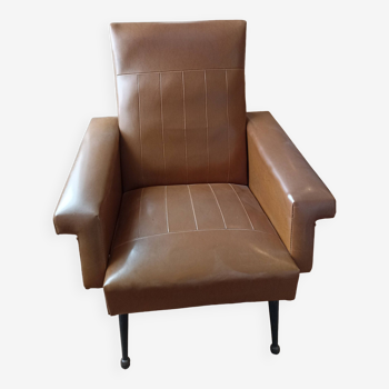 Vintage camel armchair