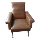 Fauteuil vintage camel