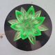 Green Water Lily Lotus Flower Night Light Lamp, Eastern Europe