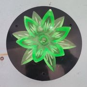 Lampe de nuit fleur de lotus nénuphar vert, Europe de l'Est