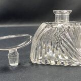 Bohemian cut crystal perfume bottle