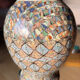 Small Vallauris vase in mosaic clay signed Gerbino