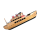 Old solid wooden boat
