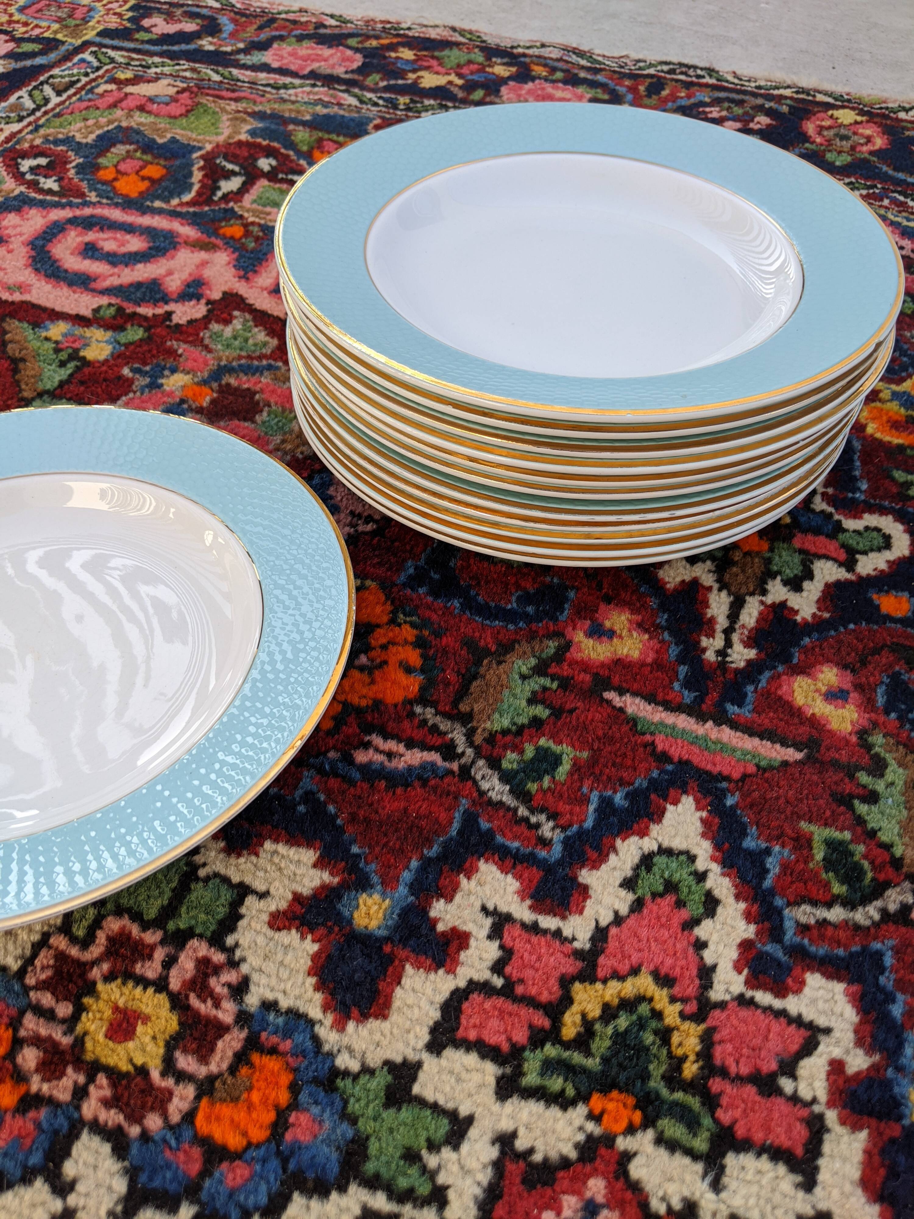 Lot of 11 hollow plates L'Amandinoise