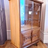 Vitrine Art Déco en noyer 1930-1940