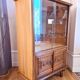 Art Deco walnut glass display case 1930-1940