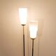 Floor lamp 1950 in brass metal and opaline