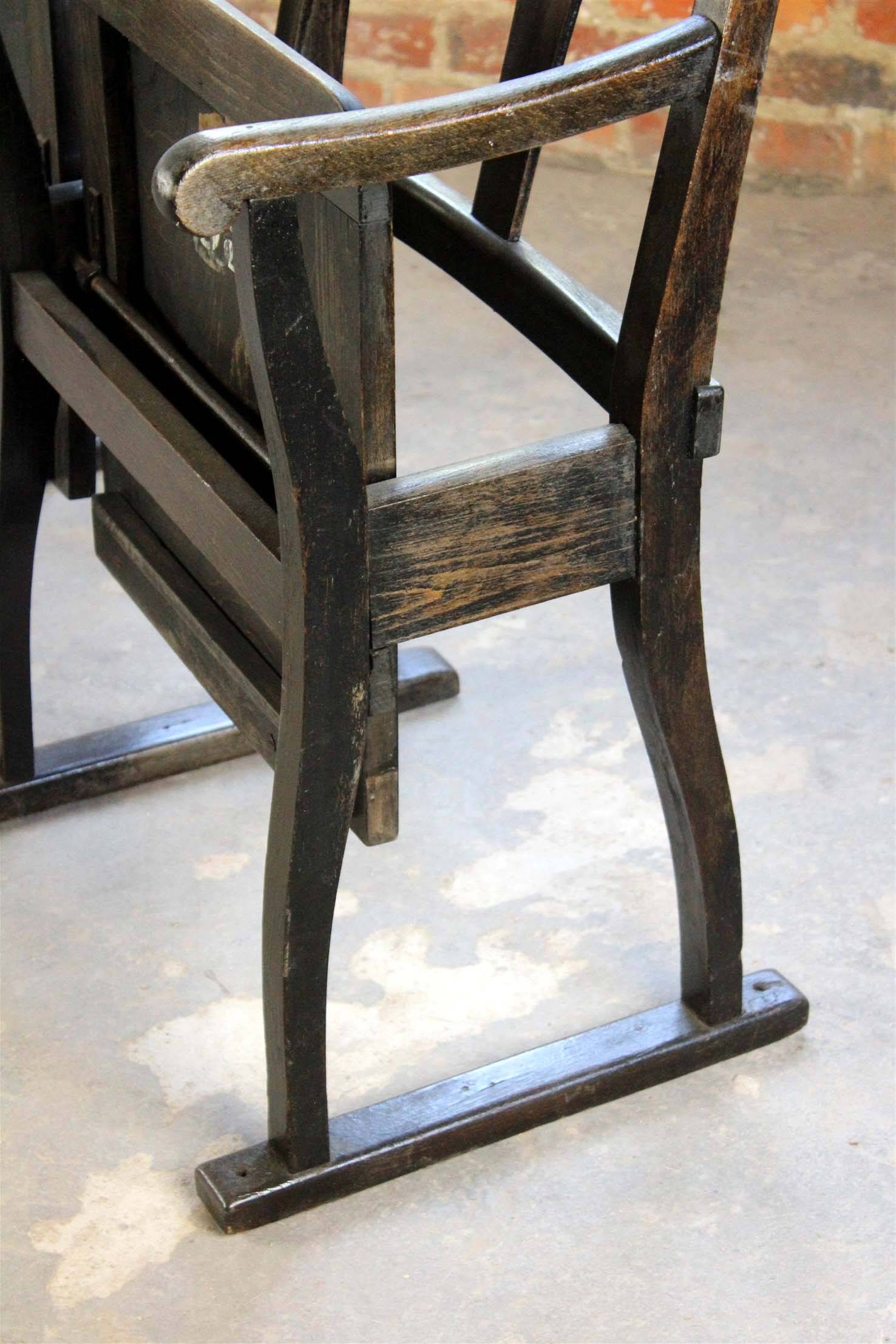 Vintage Cinema Seats, 1930s, Set of 2