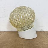 Applique murale vintage en porcelaine blanche, années 1970