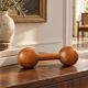 Antique Turned Wooden Dumbbell