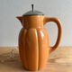 Teapot / jug / carafe / vintage earthenware pitcher in the style of Digoin Sarreguemines.