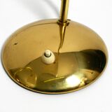 Pair of beautiful German Mid Century Modern brass table lamps with metal sh