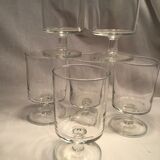 6 glasses vintage