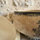 Fruit bowl in Creil and Montereau ironstone, Guirlande model.