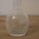 Small vintage soliflore vase in cracked transparent glass – H 17 cm