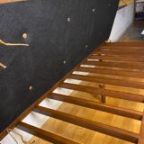 Daybed cuir marron style scandinave