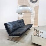 Vintage 2-seater leather sofa BO-583 1960s