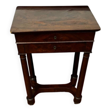 Empire period mahogany workbench