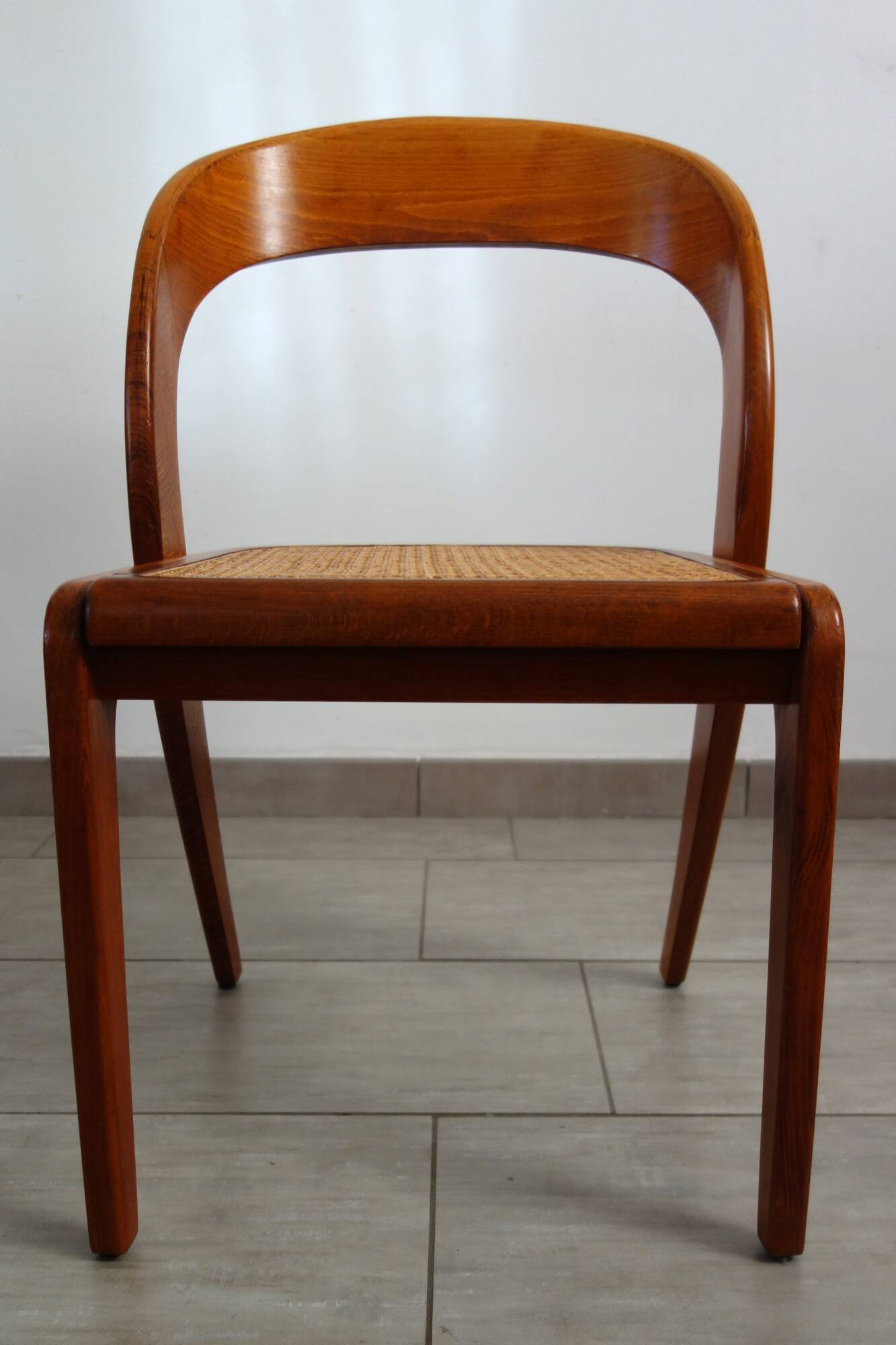 4 chaises Gondole de Baumann, années 70