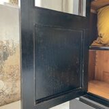 Napoleon 3 walnut window glass cabinet