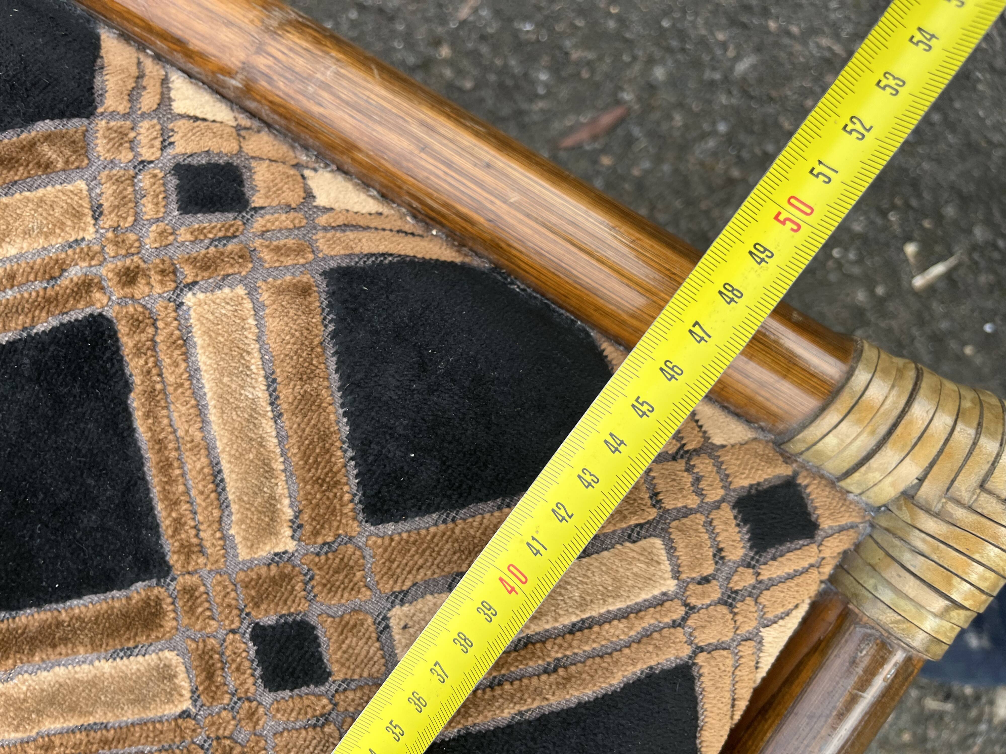 Set of 3 rattan armchair chairs