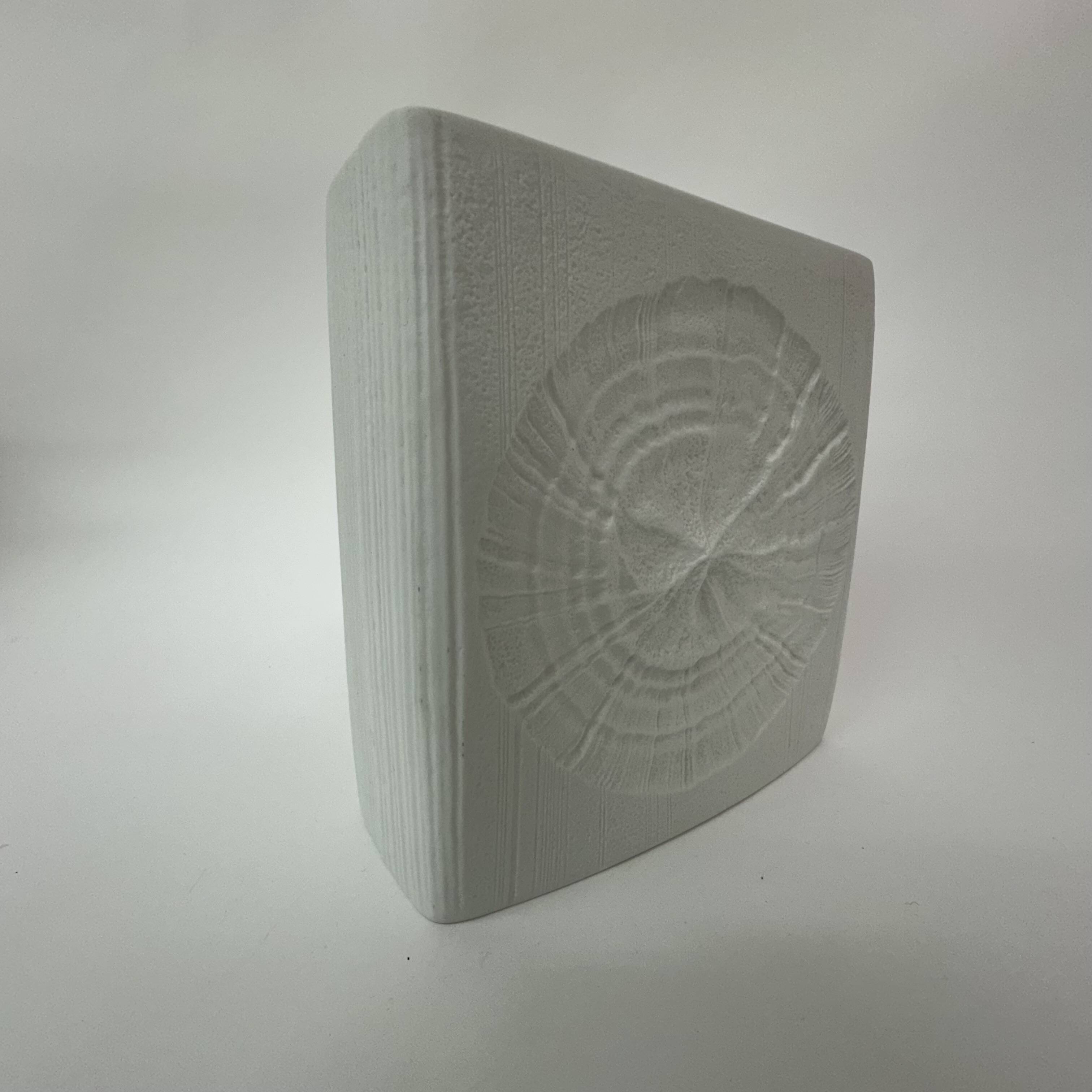 Rare Rosenthal Martin Freyer white ceramic vase , 1960’s