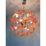 Italian Handmade Butterfly Sputnik Murano Style Glass Chandelier