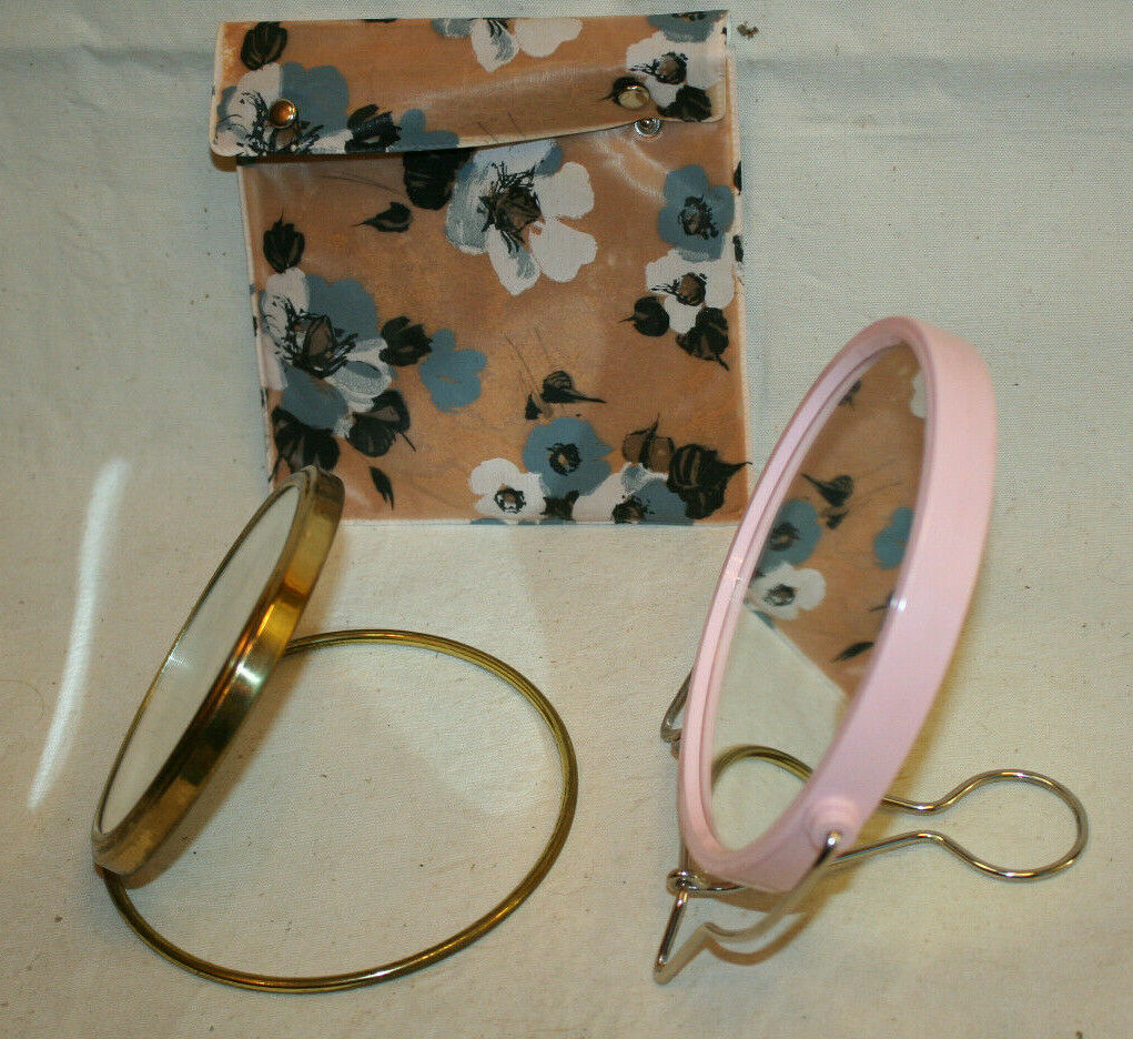 Round mirrors (diameter: 11cm and 13.5cm)