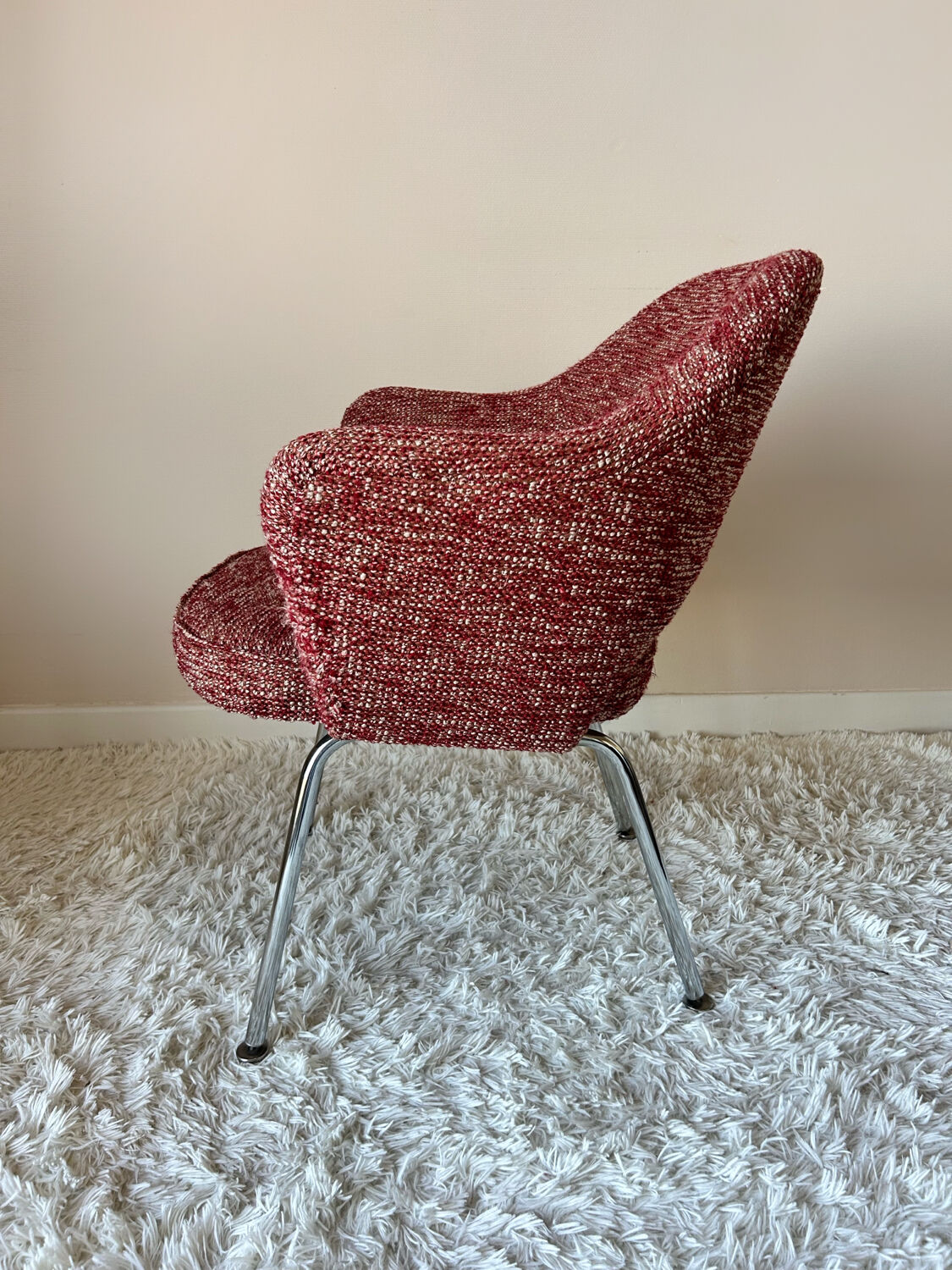 Knoll chair and footrest 1960s