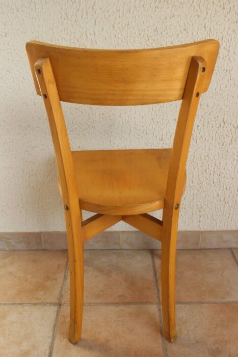 Duo de chaises bistrot années 60