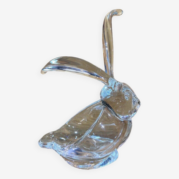 valve crystalware, rabbit empty pocket, vintage 70s, 80s, chic decor