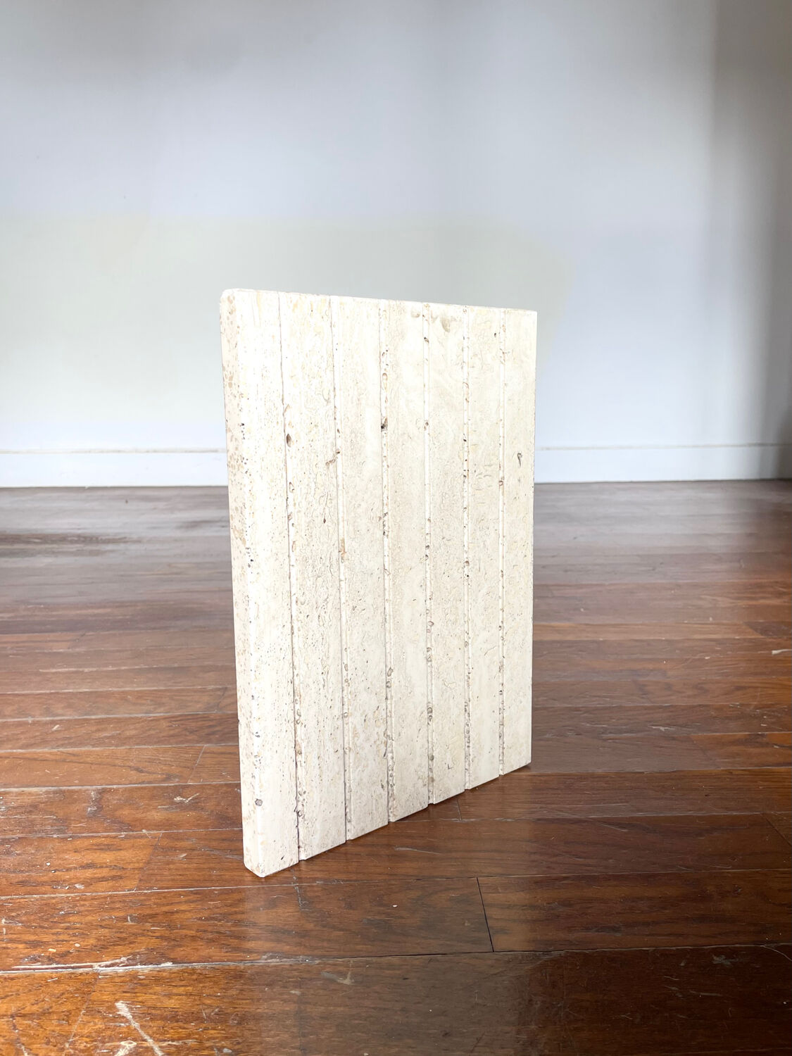 Travertine coffee table